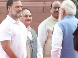 ସଂସଦ ଭବନ ପରିସରରେ ରାହୁଲଙ୍କୁ ଭେଟିଲେ ପିଏମ ମୋଦୀ